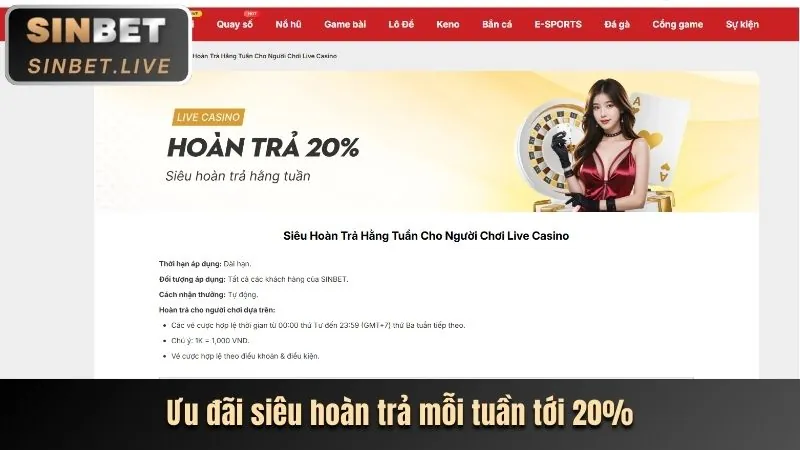 Sự kiện casino trực tuyến Sodo666